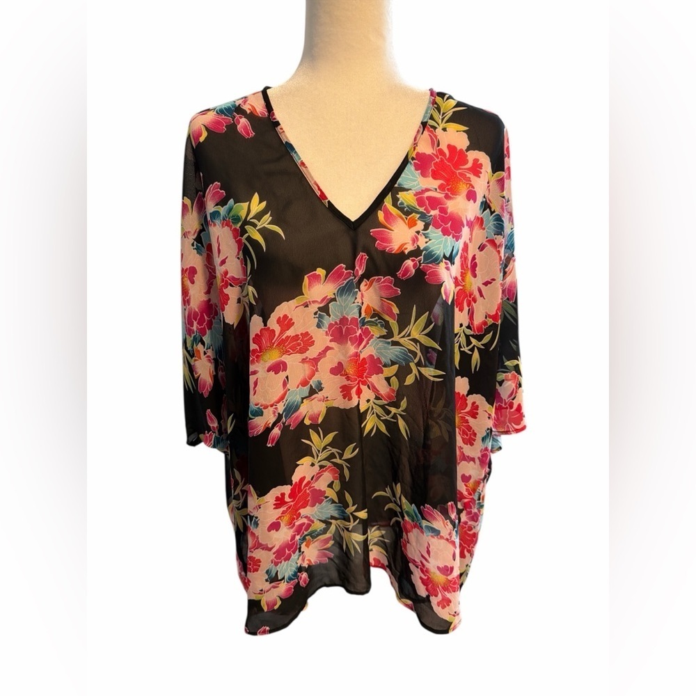 Show Me Your Mumu Peta Floral Tunic Swimsuit Coverup Size Medium